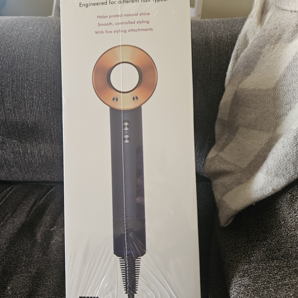 Dyson Gold and Black Hair Dryer